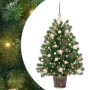 Árbol de Navidad artificial con 150 LED Verde 90 cm PE y PVC