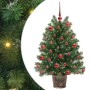 Árbol de Navidad artificial con 150 LED Verde 95 cm PE y PVC