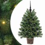 Árbol de Navidad artificial con 150 LED Verde 95 cm PE y PVC