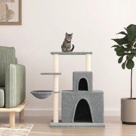 Katzenkratzbaum mit hellgrauen Sisalstämmen 83 cm von vidaXL, Katzenmöbel - Ref: Foro24-171766, Preis: 43,85 €, Rabatt: %