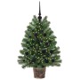 Árbol de Navidad artificial con 150 LED Verde 95 cm PE y PVC