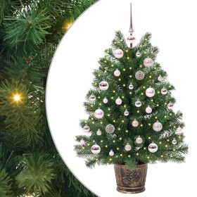 Árbol de Navidad artificial con 150 LED Verde 95 cm PE y PVC