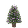 Árbol de Navidad artificial con 150 LED Verde 95 cm PE y PVC