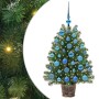 Árbol de Navidad artificial con 150 LED Verde 95 cm PE y PVC