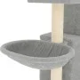 Katzenkratzbaum mit hellgrauen Sisalstämmen 83 cm von vidaXL, Katzenmöbel - Ref: Foro24-171766, Preis: 47,30 €, Rabatt: %