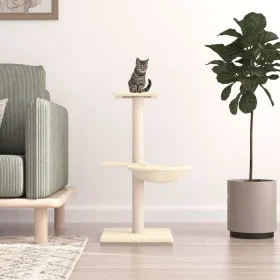 Cat scratching post with cream sisal posts 72 cm by vidaXL, Cat furniture - Ref: Foro24-171768, Price: 29,67 €, Discount: %