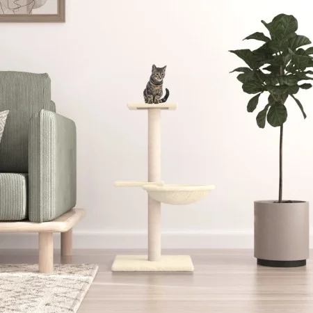 Katzenkratzbaum mit cremefarbenen Sisalstämmen, 72 cm von vidaXL, Katzenmöbel - Ref: Foro24-171768, Preis: 29,67 €, Rabatt: %