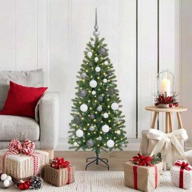 Árbol de Navidad artificial con 150 LED Verde 120 cm PE y PVC