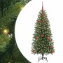 Árbol de Navidad artificial con 150 LED Verde 120 cm PE y PVC