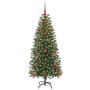 Árbol de Navidad artificial con 150 LED Verde 120 cm PE y PVC