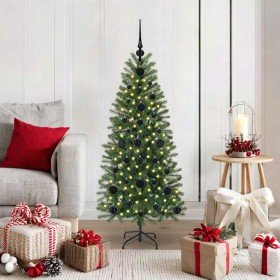 Árbol de Navidad artificial con 150 LED Verde 120 cm PE y PVC