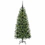 Árbol de Navidad artificial con 150 LED Verde 120 cm PE y PVC