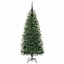 Árbol de Navidad artificial con 150 LED Verde 120 cm PE y PVC