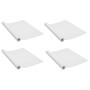 Láminas autoadhesivas puertas 4 uds PVC madera blanca 210x90cm