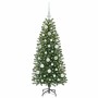 Árbol de Navidad artificial con 150 LED Verde 120 cm PE y PVC