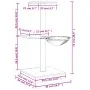 Cat scratching post with cream sisal posts 72 cm by vidaXL, Cat furniture - Ref: Foro24-171768, Price: 29,67 €, Discount: %