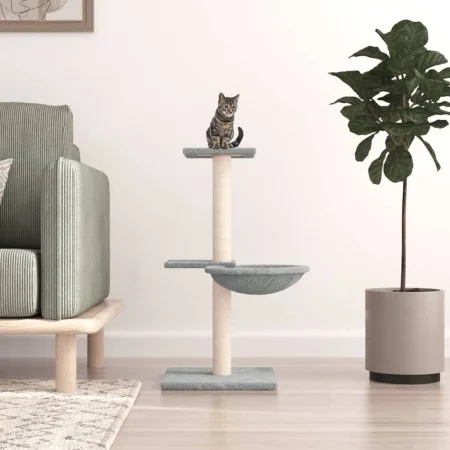 Katzenkratzbaum mit hellgrauen Sisalpfosten 72 cm von vidaXL, Katzenmöbel - Ref: Foro24-171769, Preis: 24,79 €, Rabatt: %