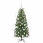 Árbol de Navidad artificial con 150 LED Verde 120 cm PE y PVC