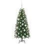 Árbol de Navidad artificial con 150 LED Verde 120 cm PE y PVC