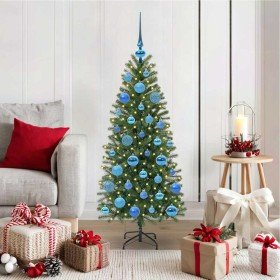 Árbol de Navidad artificial con 150 LED Verde 120 cm PE y PVC