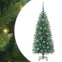 Árbol de Navidad artificial con 150 LED Verde 120 cm PE y PVC