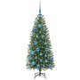 Árbol de Navidad artificial con 150 LED Verde 120 cm PE y PVC