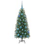 Árbol de Navidad artificial con 150 LED Verde 120 cm PE y PVC