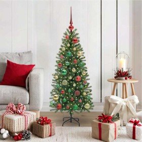 Árbol de Navidad artificial con 150 LED Verde 120 cm PE y PVC