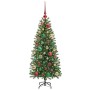 Árbol de Navidad artificial con 150 LED Verde 120 cm PE y PVC