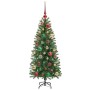 Árbol de Navidad artificial con 150 LED Verde 120 cm PE y PVC