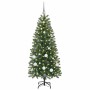 Árbol de Navidad artificial con 150 LED Verde 150 cm PE y PVC