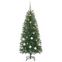 Árbol de Navidad artificial con 150 LED Verde 150 cm PE y PVC
