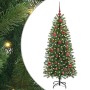 Árbol de Navidad artificial con 150 LED Verde 150 cm PE y PVC