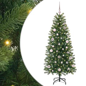 Árbol de Navidad artificial con 150 LED Verde 150 cm PE y PVC