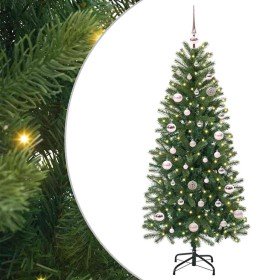 Árbol de Navidad artificial con 150 LED Verde 150 cm PE y PVC