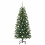 Árbol de Navidad artificial con 150 LED Verde 150 cm PE y PVC