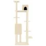 Katzenkratzbaum mit cremefarbenen Sisalstämmen, 154 cm von vidaXL, Katzenmöbel - Ref: Foro24-171771, Preis: 67,06 €, Rabatt: %