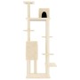 Katzenkratzbaum mit cremefarbenen Sisalstämmen, 154 cm von vidaXL, Katzenmöbel - Ref: Foro24-171771, Preis: 64,77 €, Rabatt: %
