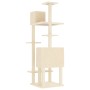 Katzenkratzbaum mit cremefarbenen Sisalstämmen, 154 cm von vidaXL, Katzenmöbel - Ref: Foro24-171771, Preis: 64,77 €, Rabatt: %