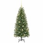 Árbol de Navidad artificial con 150 LED Verde 150 cm PE y PVC