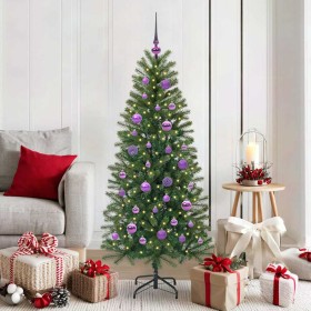 Árbol de Navidad artificial con 150 LED Verde 150 cm PE y PVC