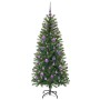Árbol de Navidad artificial con 150 LED Verde 150 cm PE y PVC
