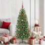 Árbol de Navidad artificial con 150 LED Verde 150 cm PE y PVC