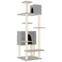 Cat scratching post with light gray sisal posts 154 cm by vidaXL, Cat furniture - Ref: Foro24-171772, Price: 63,69 €, Discoun...