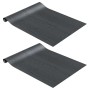Láminas autoadhesivas muebles 2 uds PVC madera oscura 500x90 cm