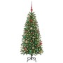 Árbol de Navidad artificial con 150 LED Verde 150 cm PE y PVC