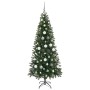 Árbol de Navidad artificial con 300 LED Verde 180 cm PE y PVC