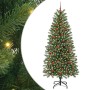 Árbol de Navidad artificial con 300 LED Verde 180 cm PE y PVC