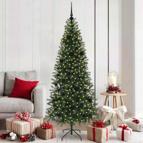 Árbol de Navidad artificial con 300 LED Verde 180 cm PE y PVC