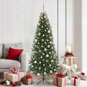 Árbol de Navidad artificial con 300 LED Verde 180 cm PE y PVC